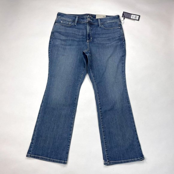 NYDJ Premium Denim Barbara Bootcut Jeans Women 16P NWT Stretch Cotton Pockets - Picture 1 of 11